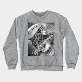 Cat Drink Crewneck Sweatshirt